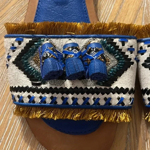 Meher Kakalia Slide Sandals - Picture 2 of 4